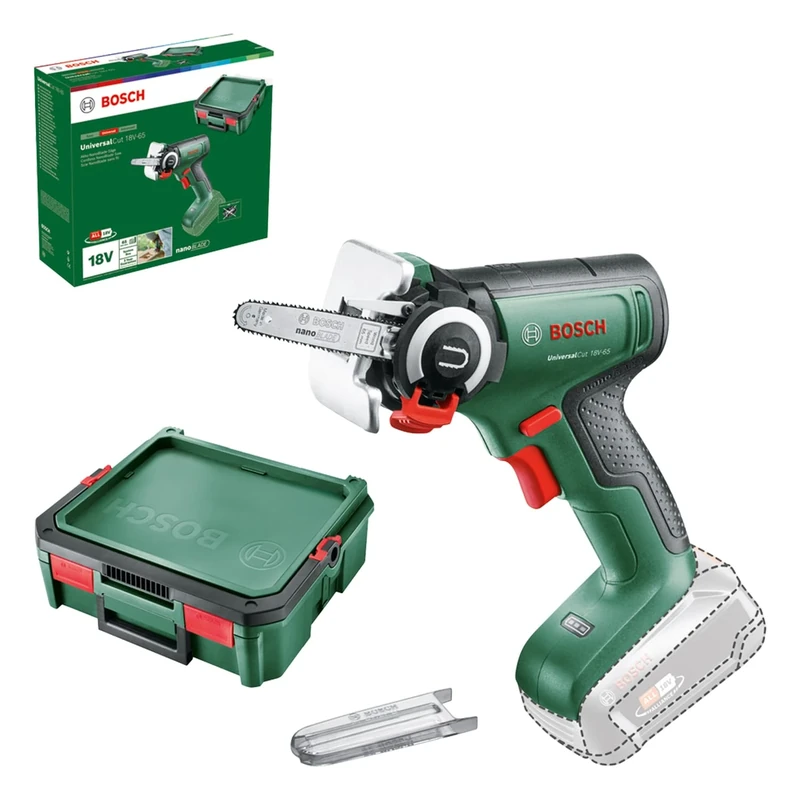 Bosch Cordless NanoBlade Saw UniversalCut 18V-65 (Fast Free-Hand Cutting in Wood and Plastic; Max. Cutting Depth 65 mm; 18 Volt System; Without Battery; in SystemBox) – Amazon Edition