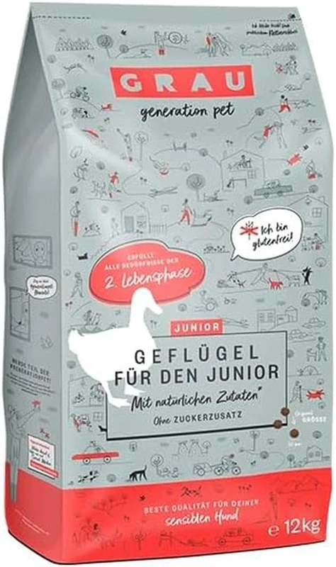 GRAU - the original - Dry food for dogs - Junior - Poultry (1 x 12 kg)