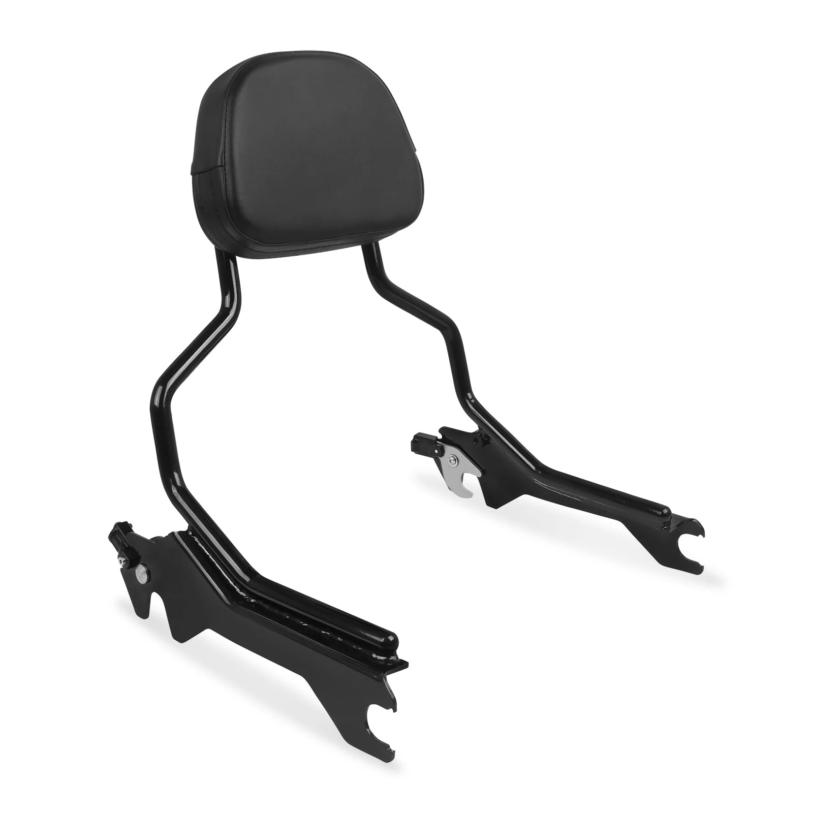 Worldmotop Motorcycle Sissy Bar Backrest Rear Passenger Seat Replacement for FLFB FLFBS FXBR and FXBRS 2018+ Detachable Backrest