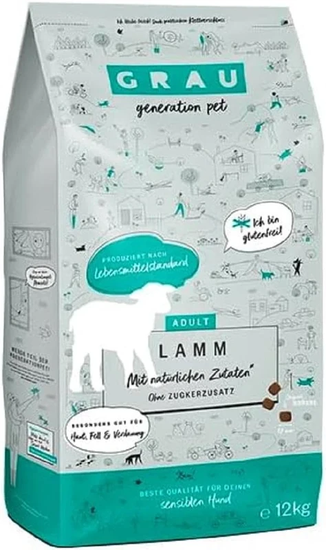 GRAU - the original - Dry food for dogs - Lamb (1 x 12 kg)