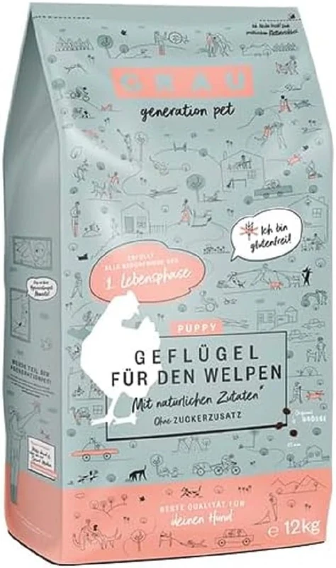 GRAU - the original - Dry food for dogs - Puppy - Poultry (1 x 12 kg)
