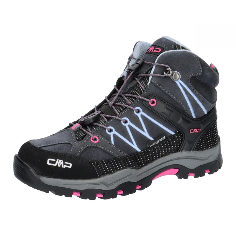 CMP Kids Rigel Mid Trekking Shoes WP, Titanium-Skyway, 30 Unisex-Children, EU 30, Skyway Titanium, 11.5 UK