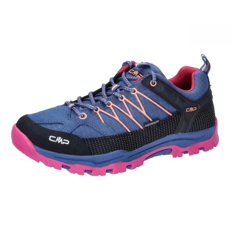 CMP Boy's Unisex Kids Rigel Low Trekking Shoes Wp, Fuxia, 28, Ocean Fuchsia, 10 UK Child