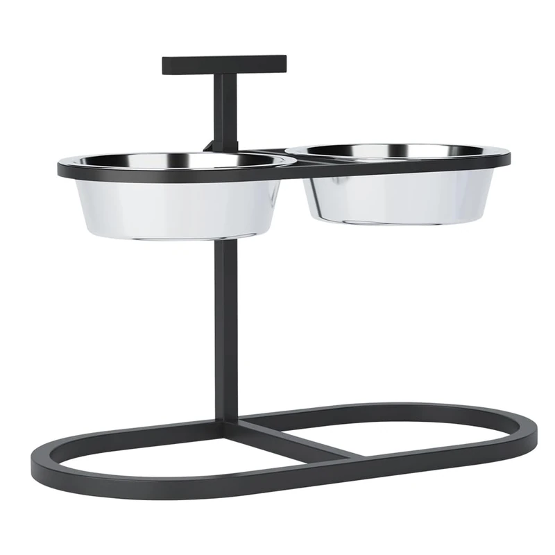 Nobby Calme Adjustable Feeding Bar Including 2 Bowls 53 x 26.5 x 40 cm; 2 x Approx. 1800 ml