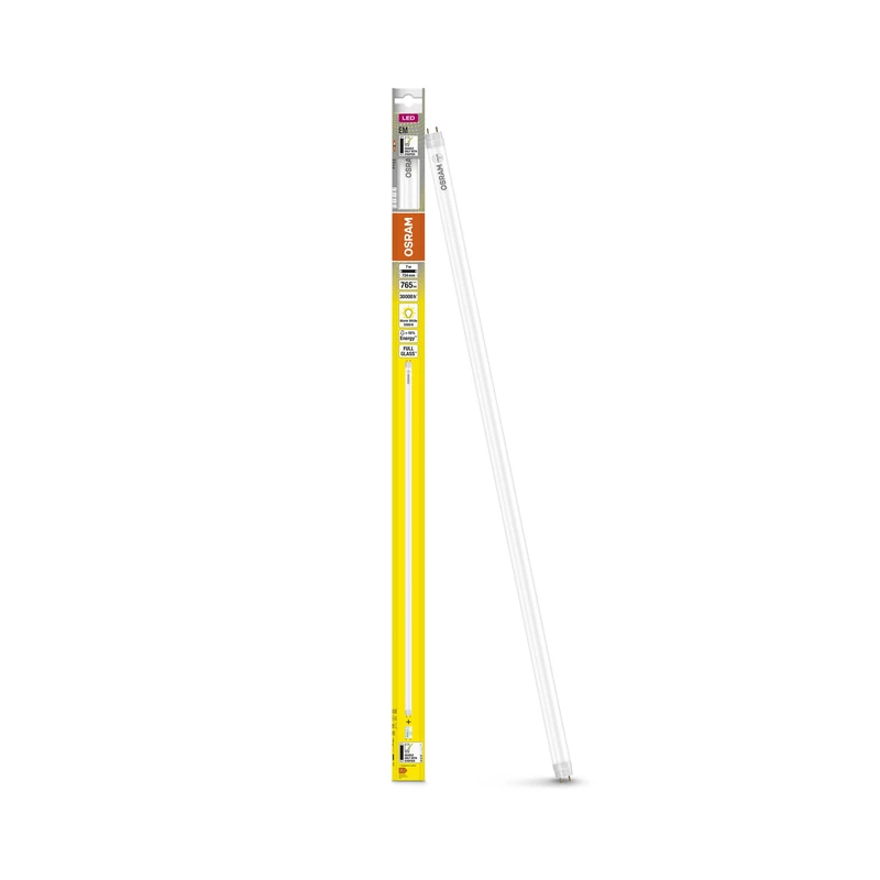 OSRAM Led Tube T8 18 Em 720 Mm, Linear Led Tube, 7W, 765Lm, 3000K, Warm White Light, Led Replacement for T8 Fluorescent Tubes with A G13 Base, Long Life, Low Energy Consumption