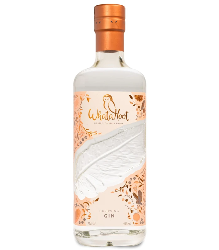 WhataHoot Hushwing Gin | Fresh Citrus & Full Bodied | 70cl | 40% ABV - Image 1
