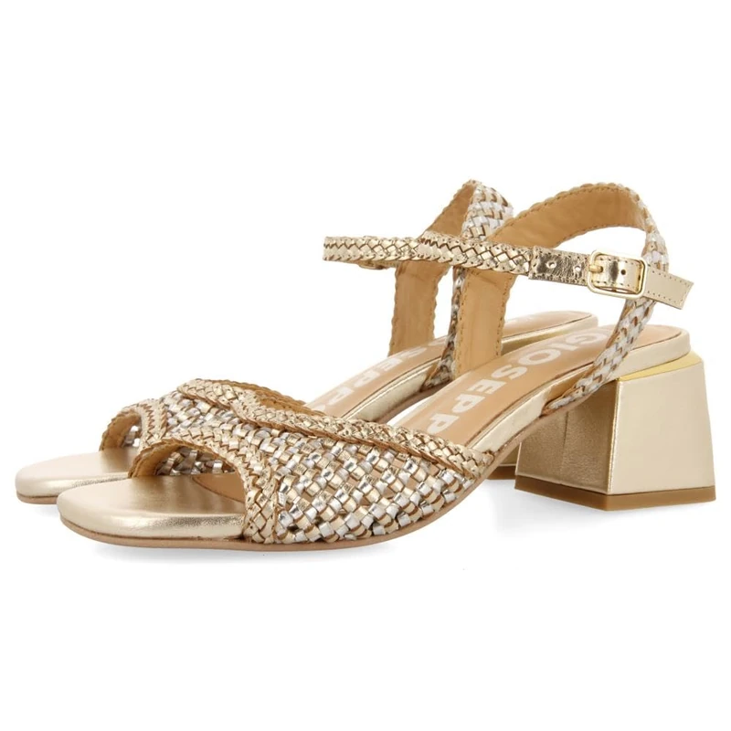 GIOSEPPO LADOCK, Women's Sandal, Gold, 40 EU, gold, 8 UK