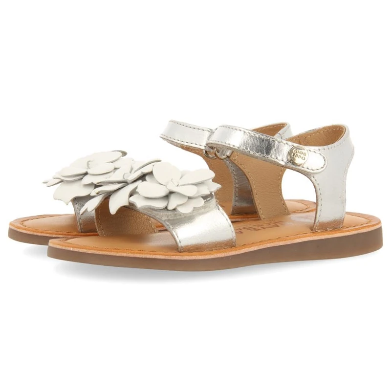 GIOSEPPO Shegan Girls Sandal, metallic silver, 11.5 UK Child