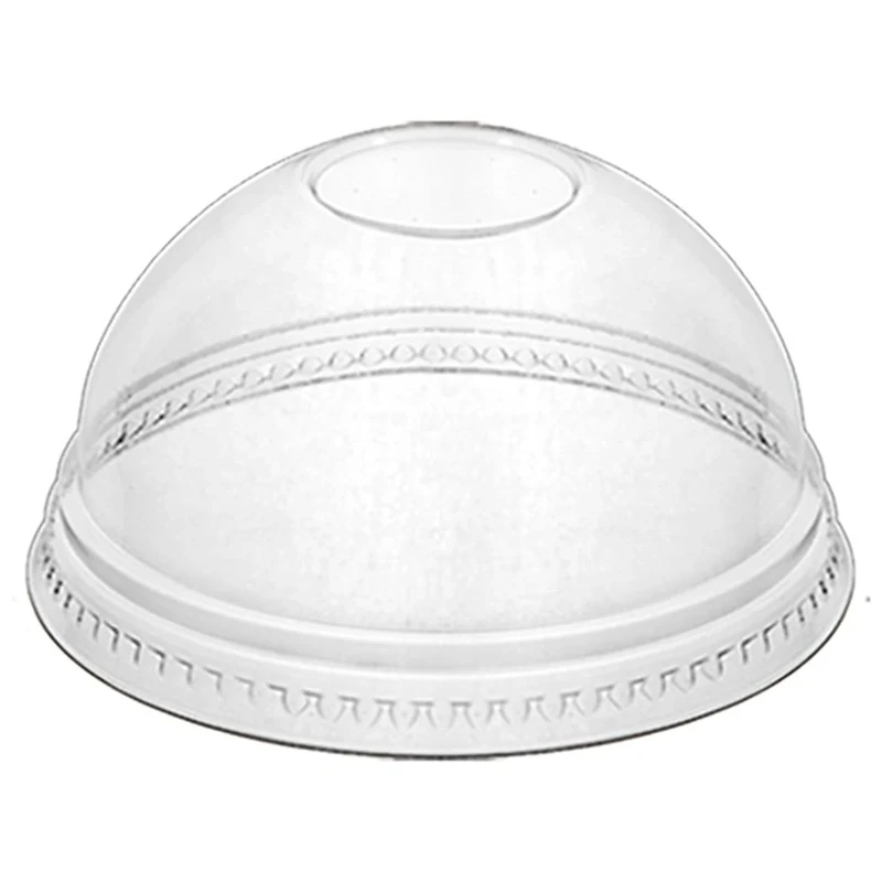 Transparent Dome Pet Lid Without Hole - 95 Mm