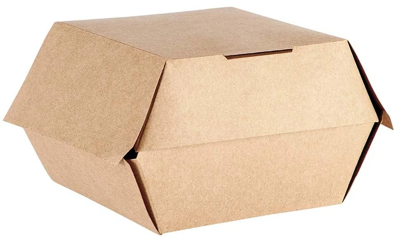 Carton Box For Burger - 10 X 10 X 8 Cm