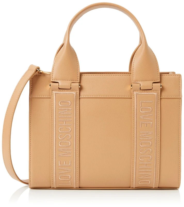 Love Moschino JC4339PP0IKG122A, Women's Handbag, Biscuit, Biscuit, 26X20X8