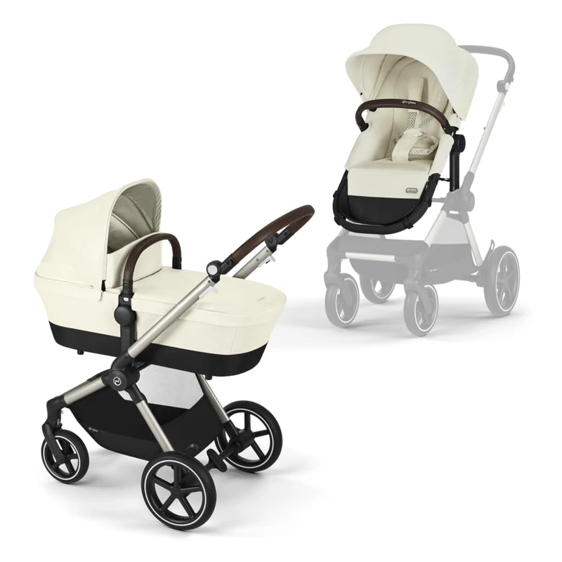 Cybex Gold EOS Lux 2-in-1 Travel System - Seashell Beige