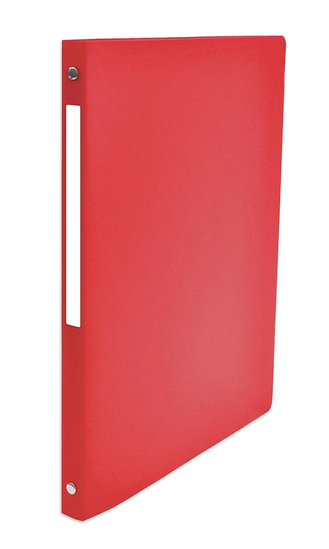 Pack of 20 Neutral A4 Ring Binder 20 mm Spine 4 Round Rings Polypropylene Cover Red