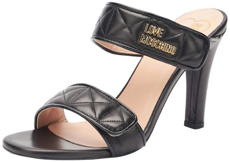 Love Moschino Women's ja2835ag0i Sabotd. QUADRA105 Nappa, Black, 6.5 UK
