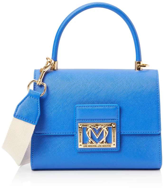 Love Moschino Women's jc4328pp0i Hand Bag, Blue, 21X16X10