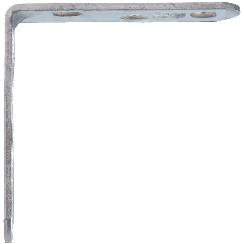 Amig - Pack of 100 Metal Reinforcement Angles | 60 x 19 x 2 mm | Round Edge | Designed with L Shape | for Fixing Wooden Furniture or Laying Shelves and Shelves | Matte Stainless Steel