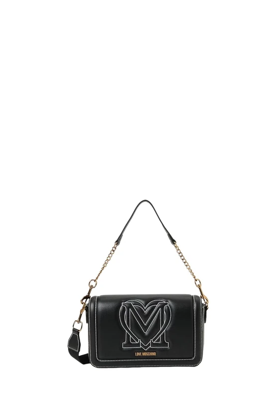 Love Moschino JC4323PP0IKR0000, Women's Shoulder Bag, Black, Black, 27X15X9