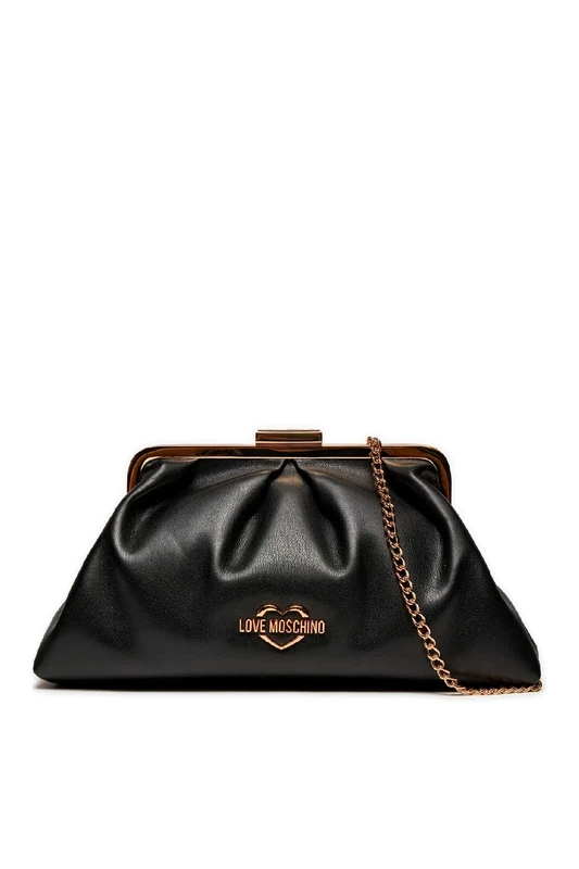 Love Moschino Women jc4341pp0i BORSA A SPALLA, Nero, One Size