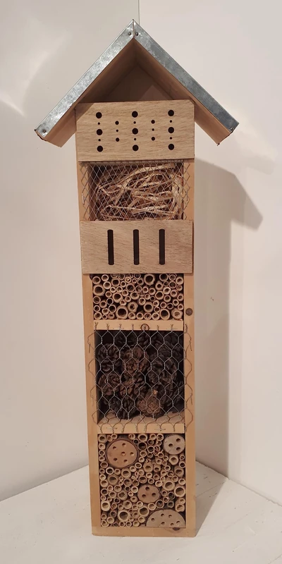 Comarco Sa Wooden House for Insects, Wood, 10 x 21 x 60 cm - Image 1