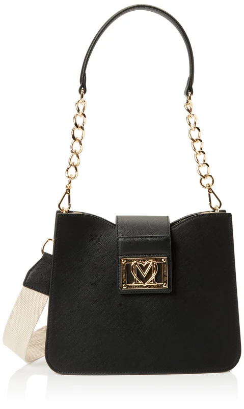 Love Moschino JC4331PP0IKS0000, Women's Shoulder Bag, Black, Black, 26X21X9
