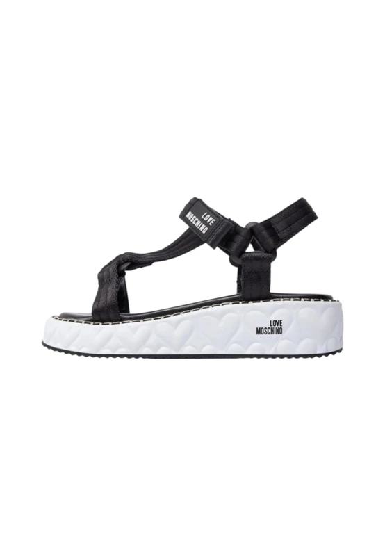 Love Moschino Women's ja16201g0i Sandal, Black, 8 UK