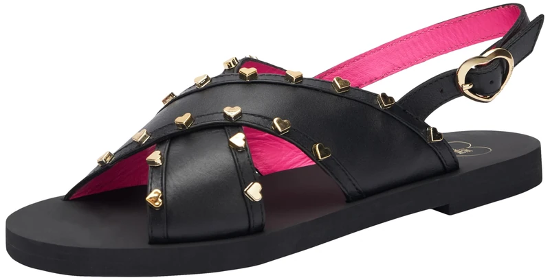 Pollini Women's ja16402g0i Sandal, Black, 4 UK