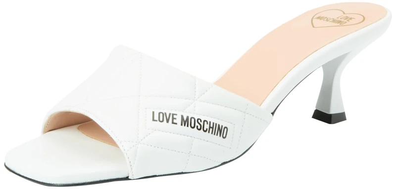 Love Moschino SABOTD.ROCCHETTO55 White Tassel Sandals - 40 EU