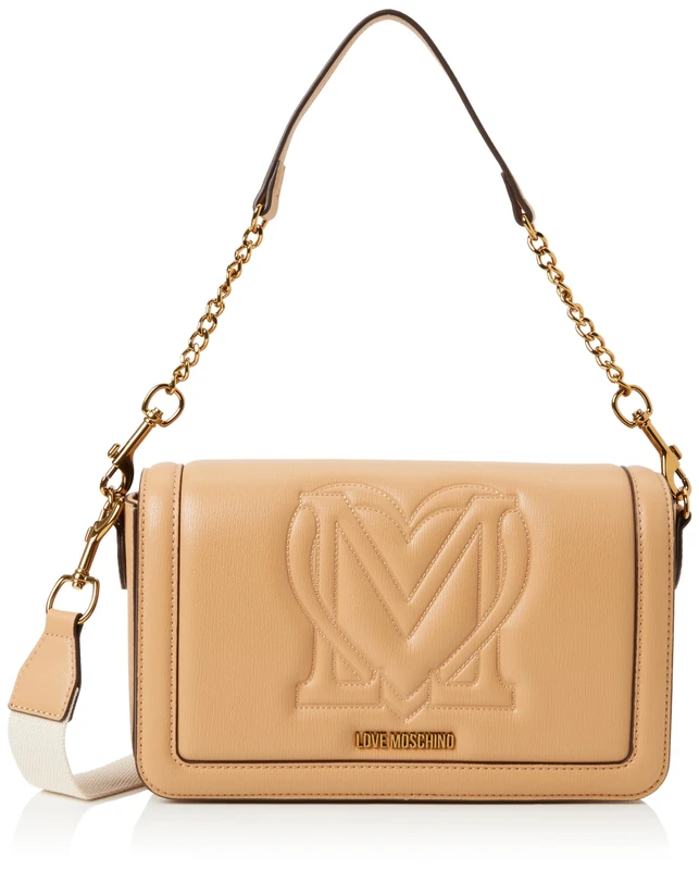 Love Moschino JC4323PP0IKR0226, Women's Shoulder Bag, Biscuit, Biscuit, 27X15X9