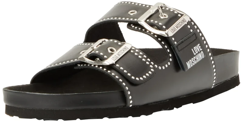 Love Moschino Women's ja28253g0i Sandal, Black, 4 UK