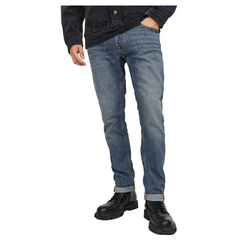 JACK & JONES Jjiglenn JJCOLE AM 271 NOOS Slim Fit Jeans Male, Blue Denim, 36 W/34 L