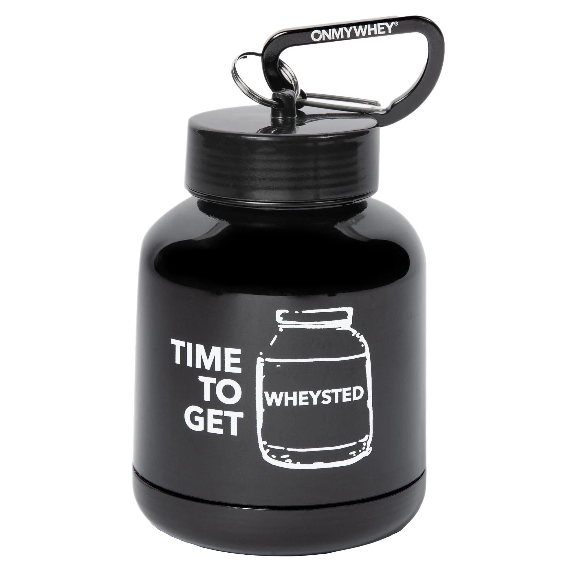OnMyWhey Double Scoop (180cc) Protein and Supplement Keychain Funnel, Time to Get Wheysted