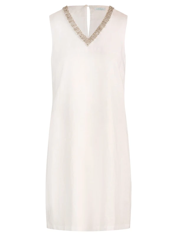 Mint & Mia Women's Woven Dress, Milk, 8