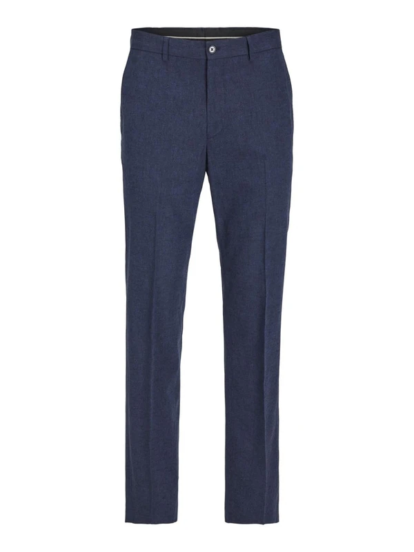 JACK&JONES Men's JPRRIVIERA Linen Trouser Slim FIT SN Slim fit Suit Trousers, Dark Navy/Fit:Slim FIT,