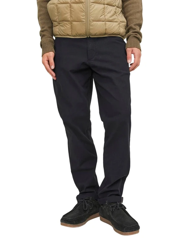JACK & JONES Casual Men's Chino Trousers Elegant Business Fabric Trousers Slim Fit Urban JPSTMARCO, Tap Shoe, 32 W/34 L