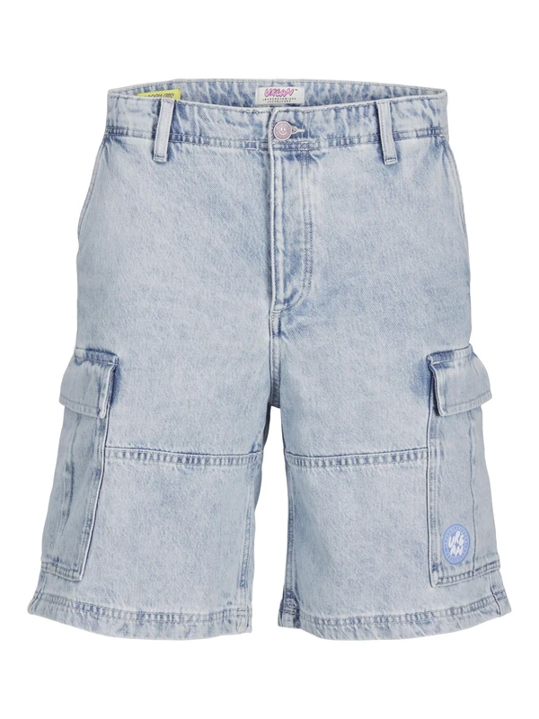 JACK & JONES Men's Shorts, Blue Denim, M