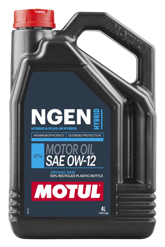 Motul Lubricating Oil for Hybrid Engines Ngen 0W12 4 Litres