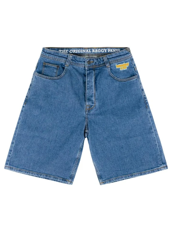 Homeboy Unisex X-Tra Monster Denim Shorts, Washed Blue, 27