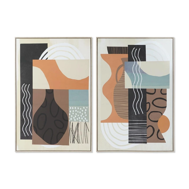 DKD Home Decor Modern Abstract Picture 84 x 4.5 x 123 cm (2 Units) - Image 1