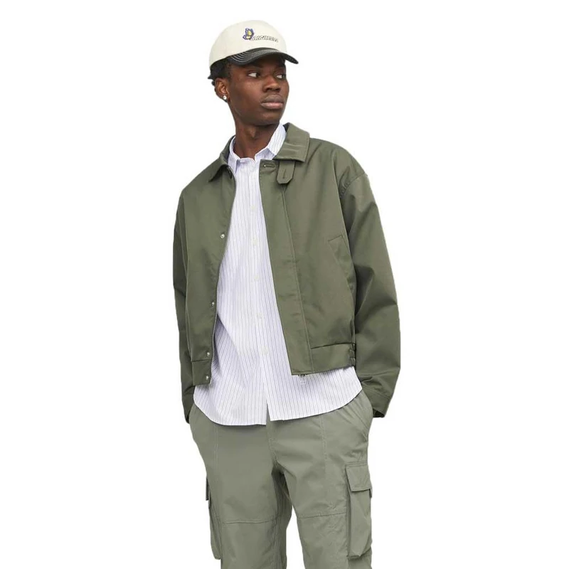 JACK & JONES Mens Harrington Jacket Beetle XXL