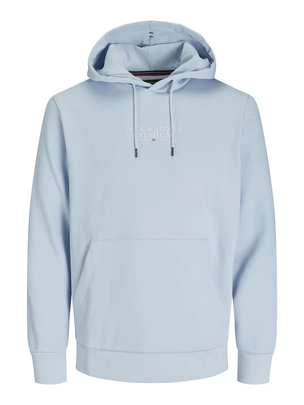 JACK & JONES Men's Jprbluarchie Sweat Hood Noos Hoodie, Skyway, XS