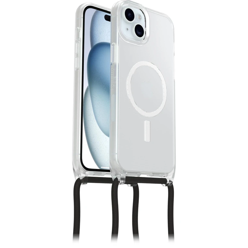 OtterBox React MagSafe Necklace Case for iPhone 15 Plus/14 Plus, Clear