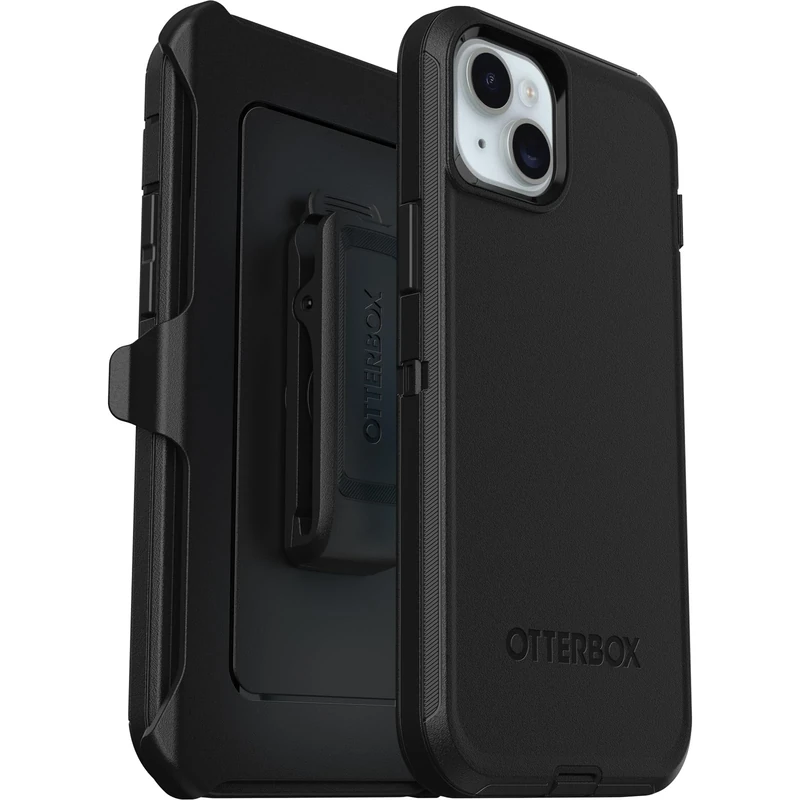 OtterBox Defender Case for iPhone 15 Plus/iPhone 14 Plus, Shockproof, Drop Proof, Ultra-Rugged, Protective Case, 5x Tested to Military Standard, Black