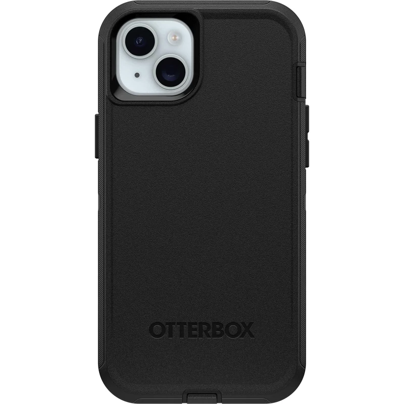 OtterBox Defender Case for iPhone 15 Plus/iPhone 14 Plus, Shockproof, Drop Proof, Ultra-Rugged, Protective Case, 5x Tested to Military Standard, Black, No Retail Packaging