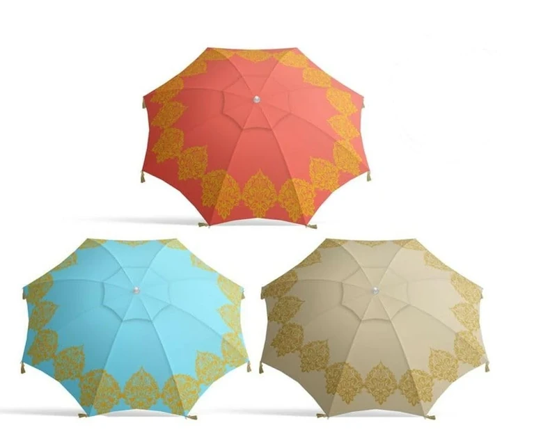 BigBuy Garden Parasol, Multicoloured, Standard, multicoloured, Estándar
