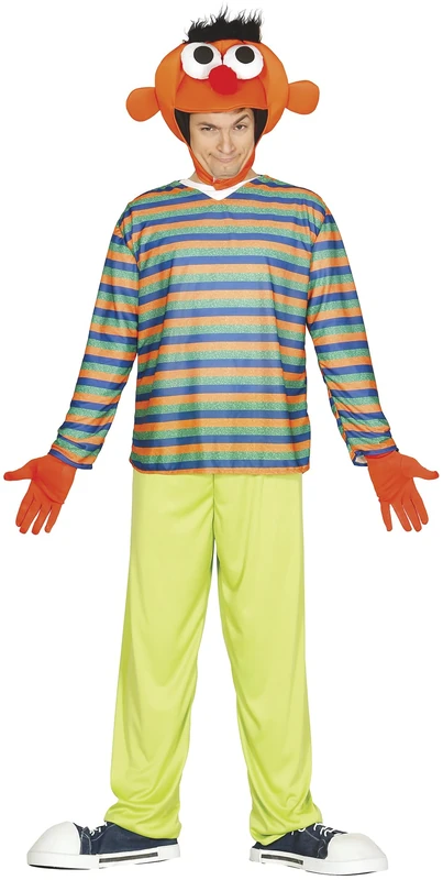 FIESTAS GUIRCA Orange Puppet Mens Fancy Dress Costume - Comedy Costume Fancy Dress Men Size M 38-40