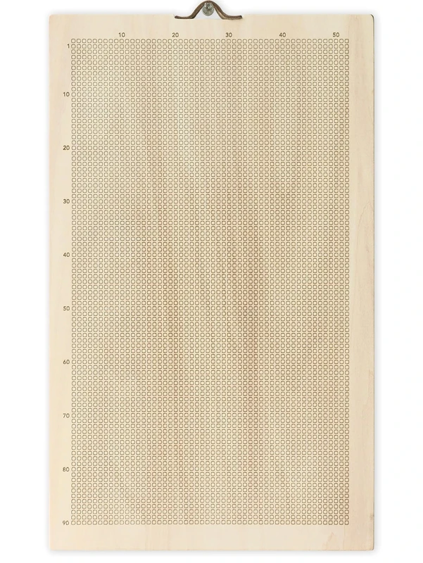 WeekMinder® Memento Mori, Life Calendar in Weeks - 90 Years Poster of My Life in 4000 Weeks, Motivational Stoic Calendar to Develop Habits in 4K, (Baltic Birch Wood, Engraved - Squares) - Image 1
