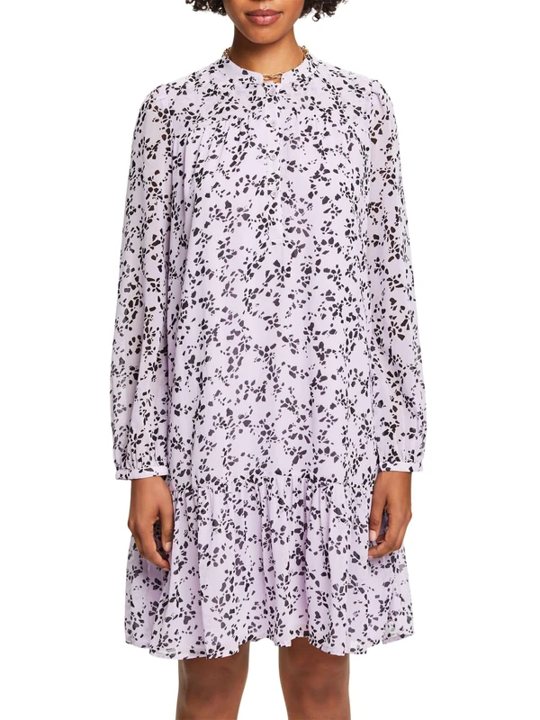 ESPRIT Women's 994ee1e304 Dress, 573/Lavender 4, 16