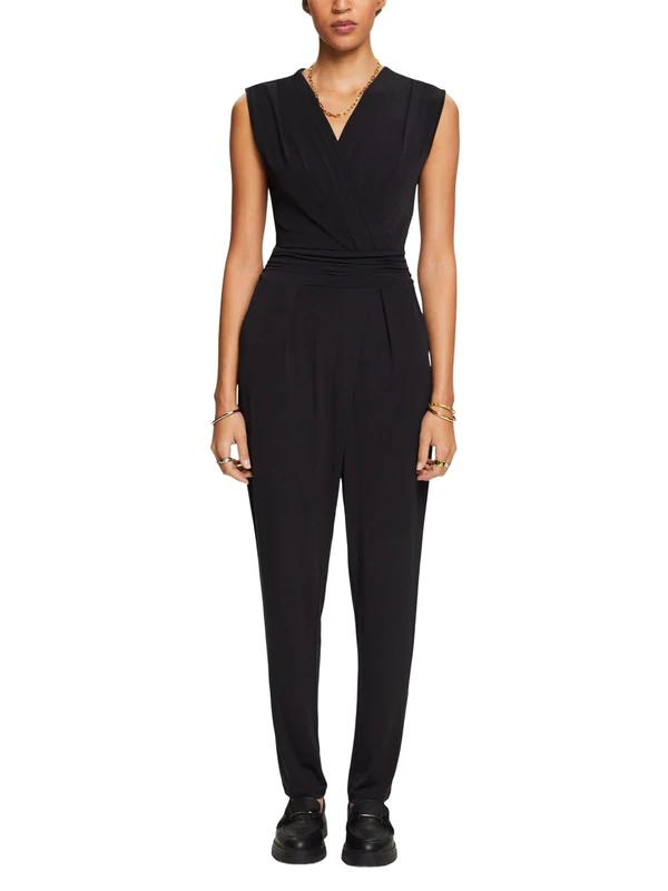ESPRIT Women's 994ee1l302 Overalls, 001/Black, XXL