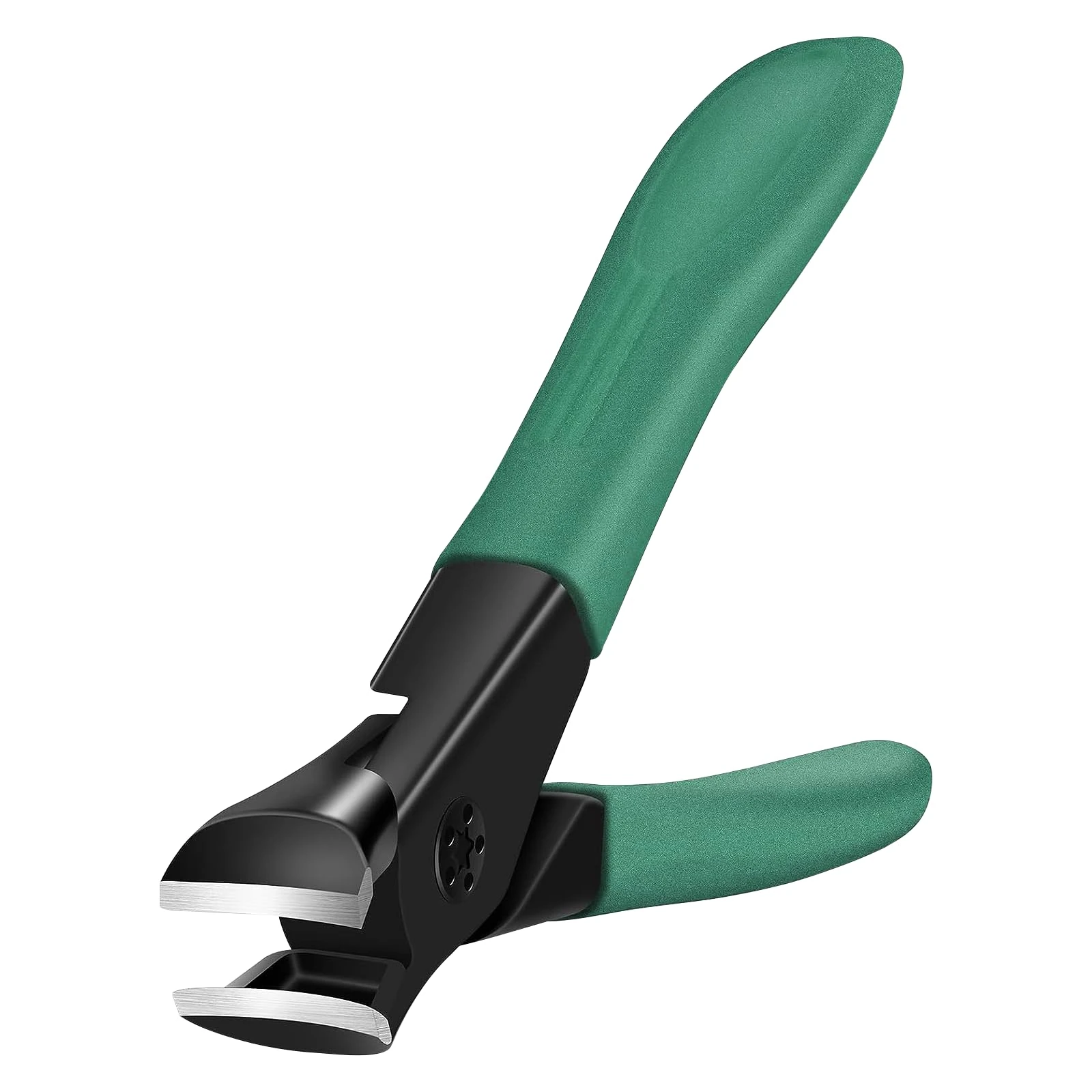 Nail Clippers for Thick Nails Start Makers Toenail Clippers Wide Jaw Nail Cutter Heavy Duty Nail Clipper Sharp Curved Toe Nail Clippers for Men and Women,Green