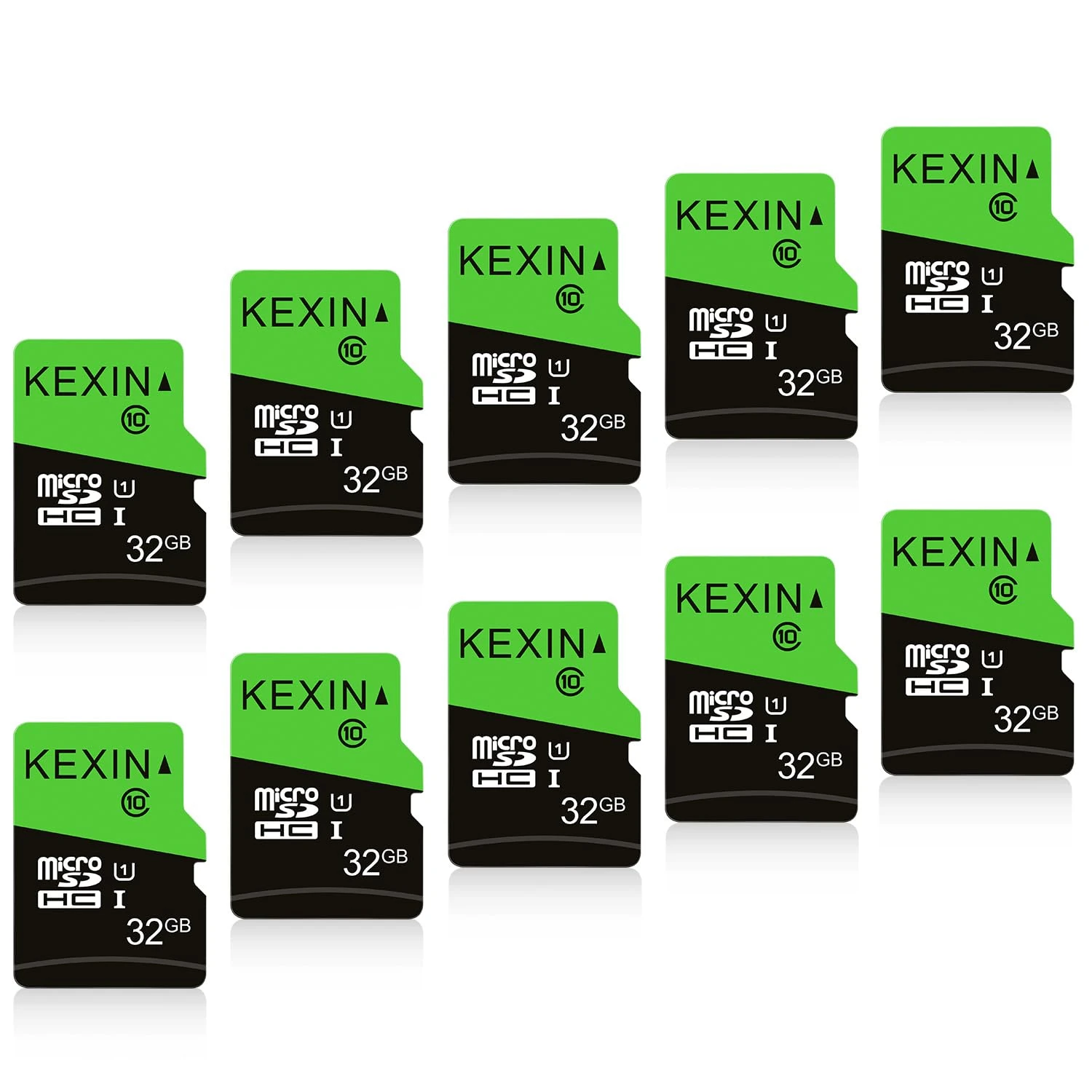 KEXIN Micro SD Card 32GB 10 Pack High Speed 85MB/s Card Micro SD Memory Card 32 GB TF Card Micro SDHC UHS-I A1 Class 10
